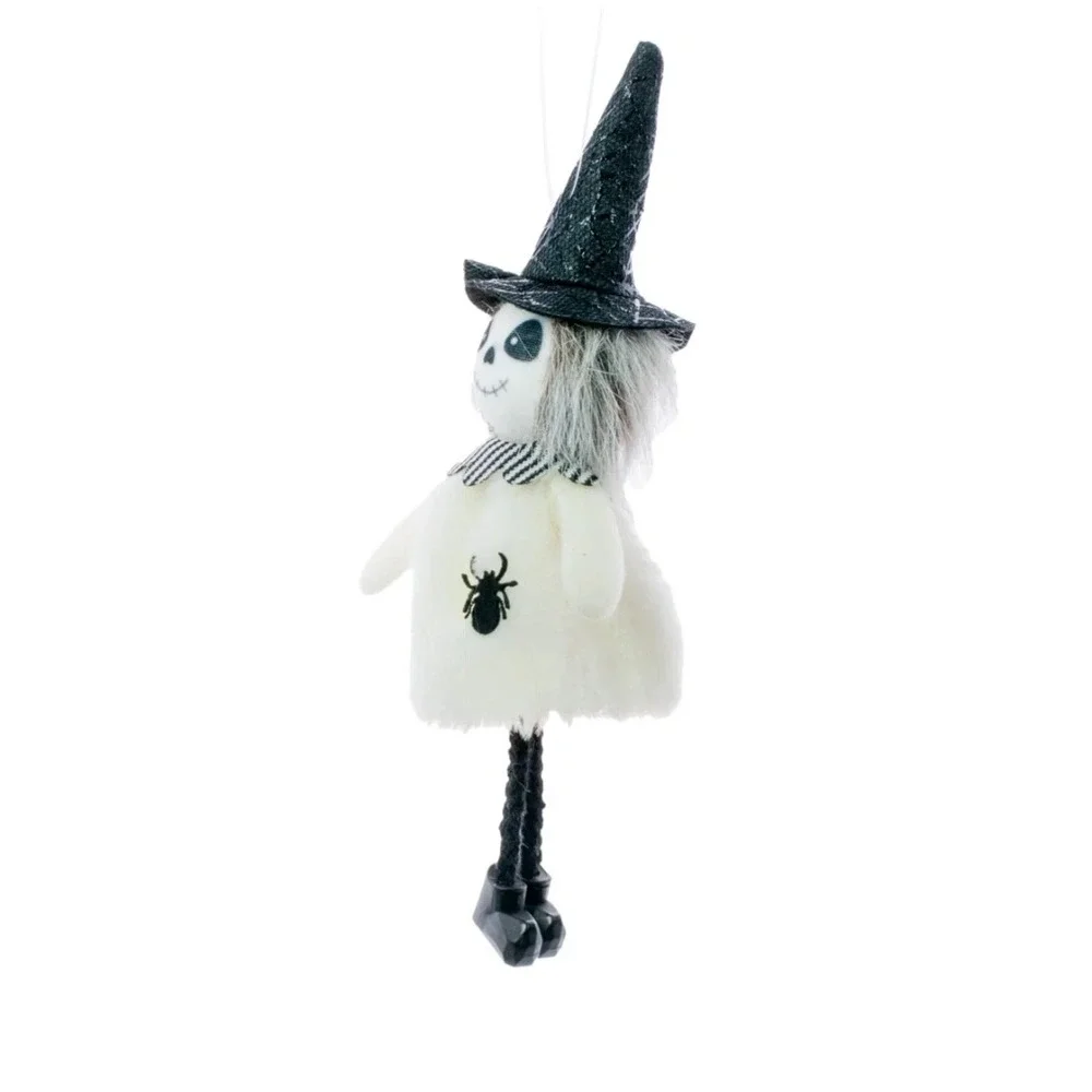 Ornament‎ Skeleton Girl Halloween Spider Hanging Cute NWT
